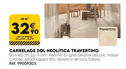 Tout faire matériaux Carrelage sol neolitica travertino offre