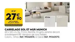 Tout faire matériaux Carrelage sol et mur munich offre
