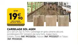 Tout faire matériaux Carrelage sol agen offre