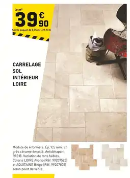 Tout faire matériaux Carrelage intérieur loire offre
