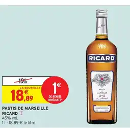Intermarché RICARD Pastis de marseille offre