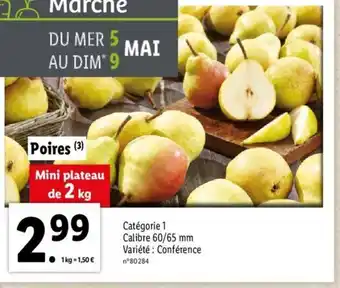 Lidl Poires offre
