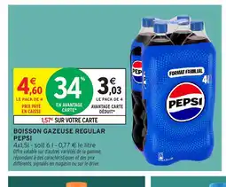 Intermarché PEPSI Boisson gazeuse regular offre