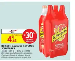 Intermarché SCHWEPPES Boisson gazeuse agrumes offre