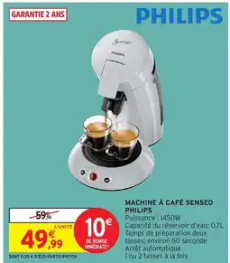 Intermarché PHILIPS Machine à café senseo offre