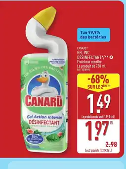 ALDI CANARD Gel wc desinfectant offre