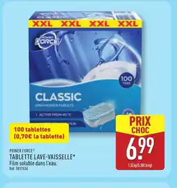 ALDI POWER FORCE Tablette lave-vaisselle offre