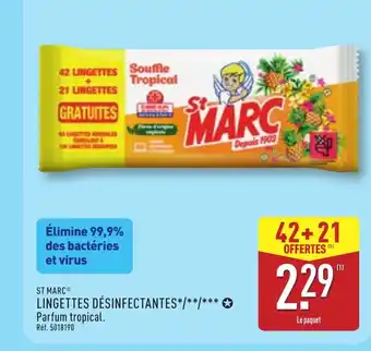 ALDI ST MARC Lingettes désinfectantes offre