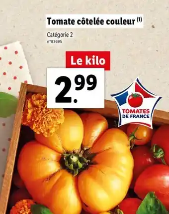 Lidl Tomate côtelée couleur offre
