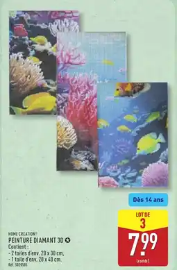 ALDI HOME CREATION Peinture diamant 3d offre