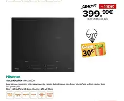 Gitem HISENSE Table induction HI6432BSCWF offre