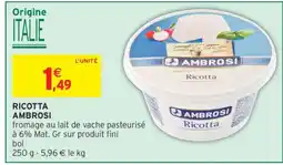 Intermarché RICOTTA AMBROSI offre