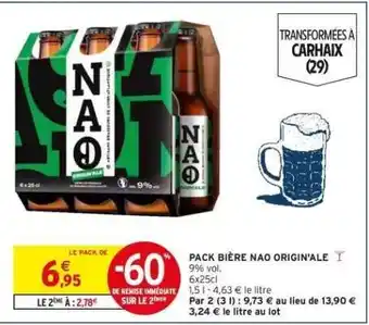 PACK BIÈRE NAO ORIGIN'ALE