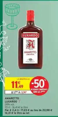 Intermarché Amaretto Luxardo offre