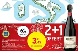 Intermarché IGP LAMBRUSCO EMILIA ROUGE RIUNITE offre