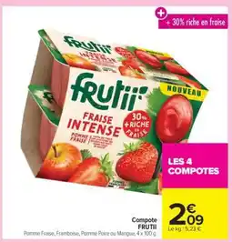 Carrefour Market Compote FRUTII offre