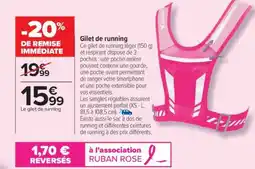 Carrefour Gilet de running offre