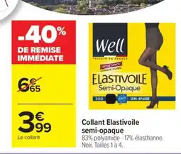 Carrefour Collant Elastivoile semi-opaque offre
