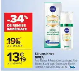 Carrefour Sérums NIVEA offre