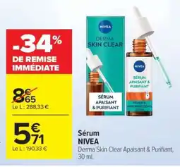 Carrefour Sérum NIVEA offre