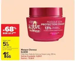 Carrefour Masque Cheveux Elsève offre