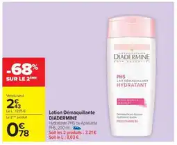 Carrefour Lotion Démaquillante DIADERMINE offre