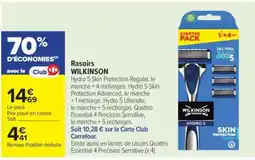 Carrefour Rasoirs WILKINSON offre