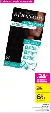 Carrefour Coloration KÉRANOVE offre
