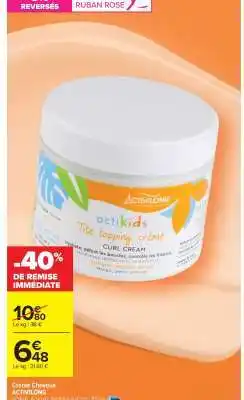 Carrefour Crème Cheveux ACTIVILONG offre