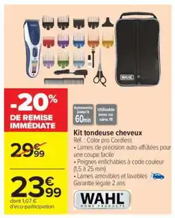 Carrefour Kit tondeuse cheveux offre