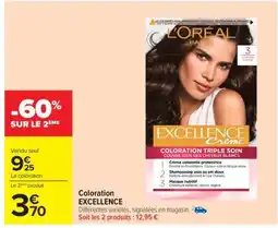 Carrefour Coloration EXCELLENCE offre