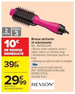 Carrefour Brosse séchante et volumisante offre