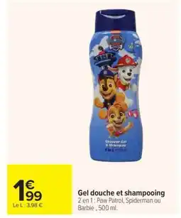 Carrefour Gel douche et shampooing offre