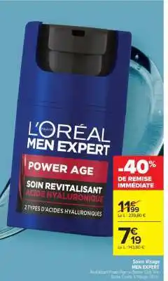 Carrefour L'Oréal Men Expert Power Age offre
