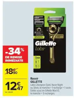Carrefour RASOIR GILLETTE offre