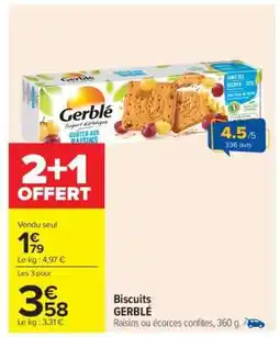 Carrefour Biscuits Gerblé offre