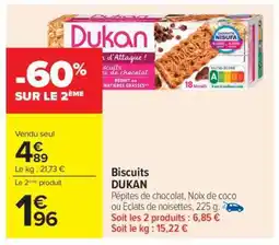 Carrefour Biscuits DUKAN offre