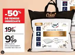 Carrefour Oreiller Grand Hôtel offre