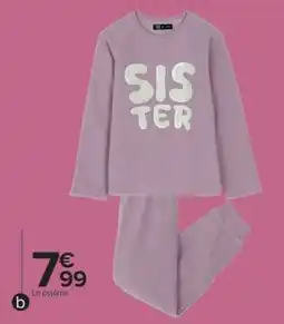Carrefour Le pyjama offre