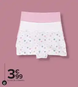 Carrefour Le lot de 3 boxers offre