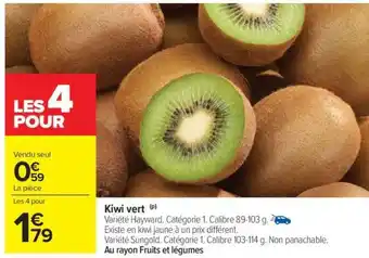Carrefour Market Kiwi Vert offre