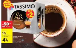 Carrefour Market Dosettes de café L’Or TASSIMO offre