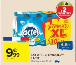 Carrefour Market Lait U.H.T. Format XL LACTEL offre