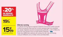 Carrefour Market Gilet de running offre