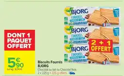 Carrefour Market Biscuits Fourrés BJORG offre