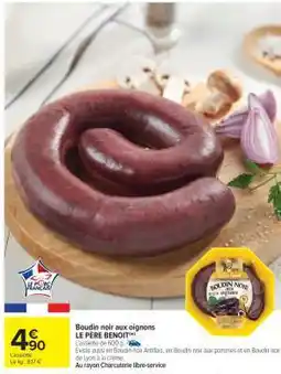 Carrefour Market Boudin noir aux oignons offre