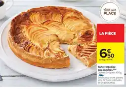 Carrefour Market Tarte vergeoise aux pommes offre