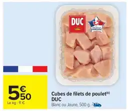 Carrefour Market Cubes De Filets De Poulet Duc offre