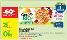 Carrefour Market Biscuits Petit' Déj GERBLÉ BIO offre