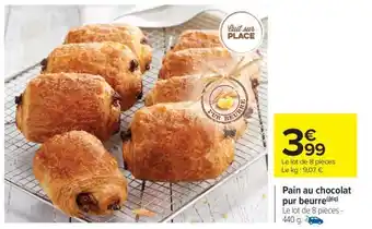 Carrefour Market Pain au chocolat pur beurre offre